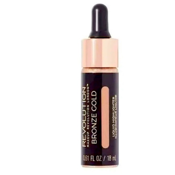 Makeup Revolution Liquid Highlighter - Bronze Gold - Picture 1 of 3